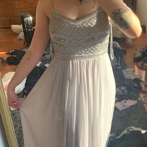 Beautiful Boho Beaded Prom Dress - Picture 3 of 6